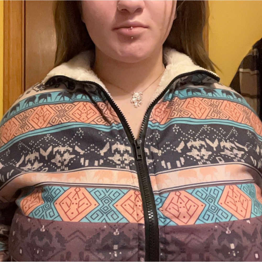 Cropped winter coat